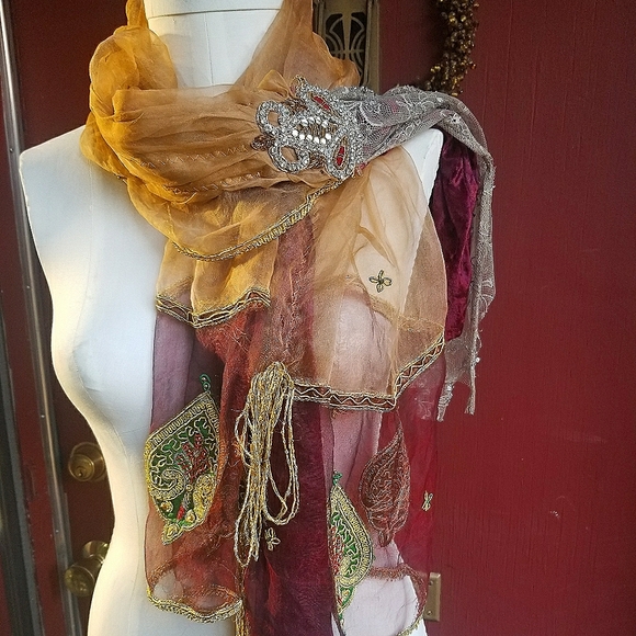 Indian inspired boho scarf - Picture 1 of 5